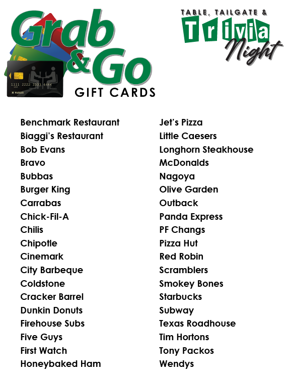 Grab & Go List
