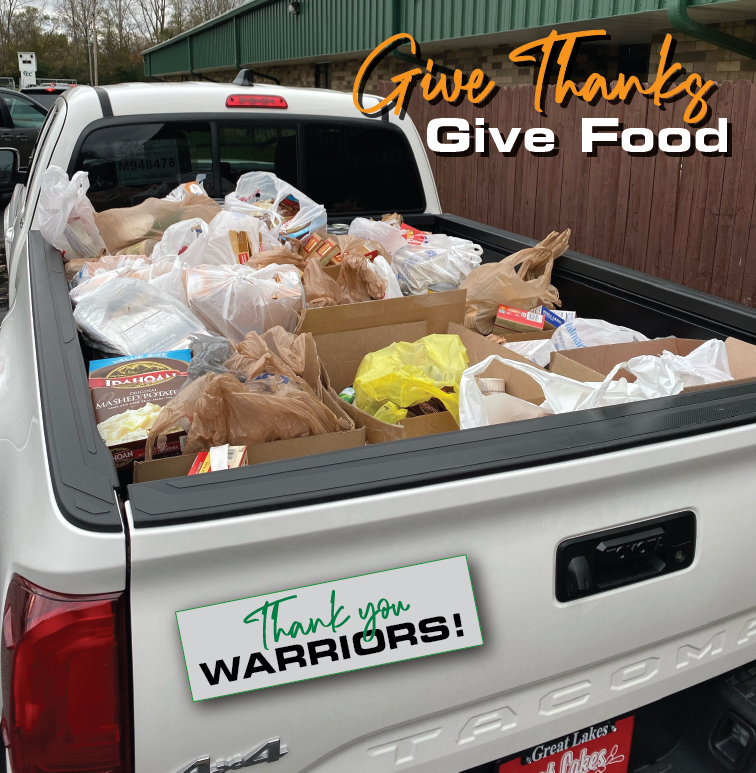 Give thanks. Give food.